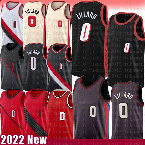 

basketball jerseys damian lillard 75th anniversary city jersey 0, Black;red