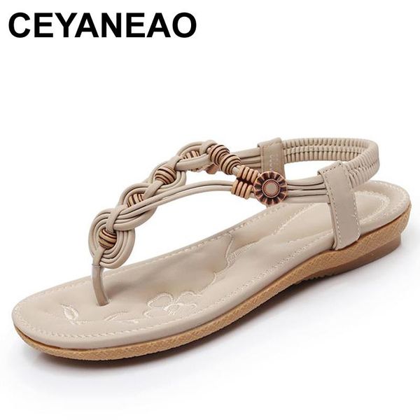 

ceyaneao fast delivery women sandals 2021 soft pu leather rhinestone sandals women summer fashion flip flops shoe, Black