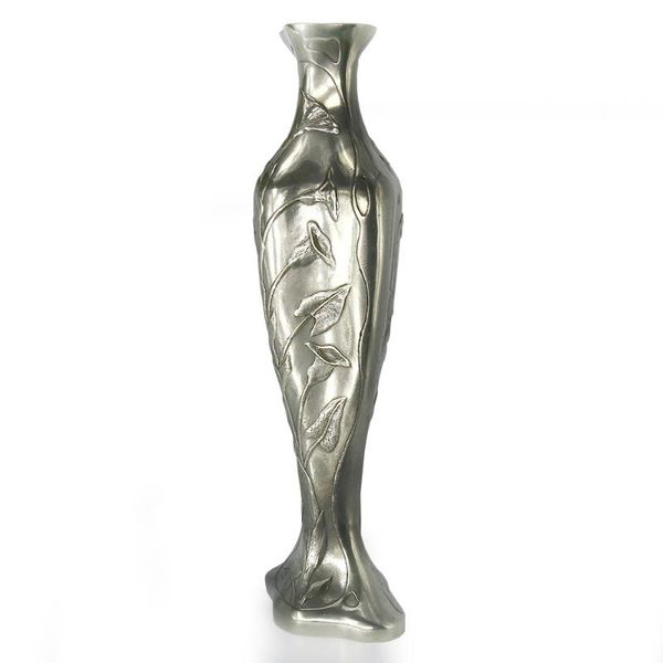 

vases royal pewter - vase decoration flowers tin 95% lead-handmade in thailand
