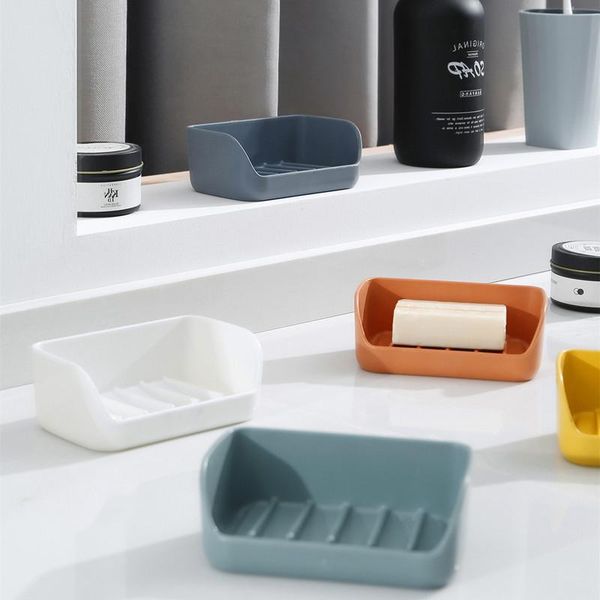 

nordic bathroom punch rack style soap box drain creative holder nail wall-mounted products dishes