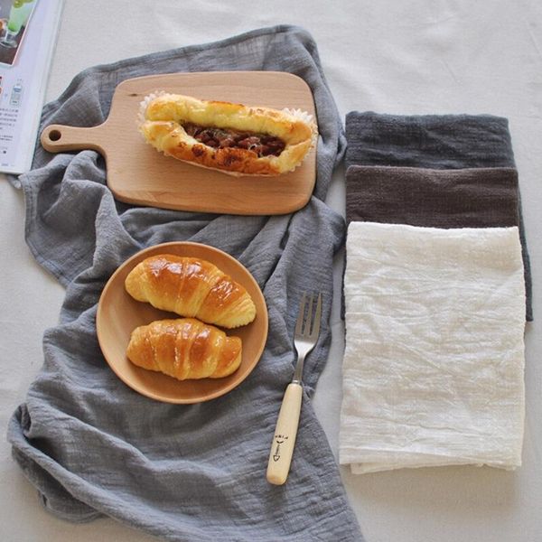 

table napkin 1pc cotton linen cloth placemat heat insulation mat striped fabric placemats background 62x46cm