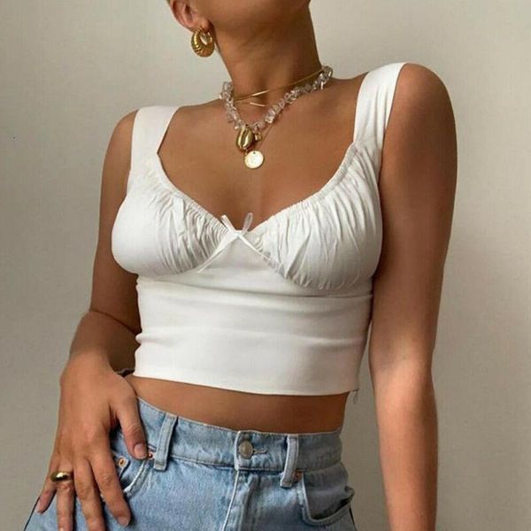 

hip all matching women solid tank strapless casual lady cotton vest sleeveless strap crop arrival cotton vest, White