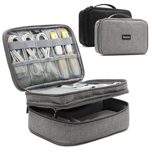 

storage bags portable cable digital organizer usb gadgets wires charger power battery zipper cosmetic bag case accessories item