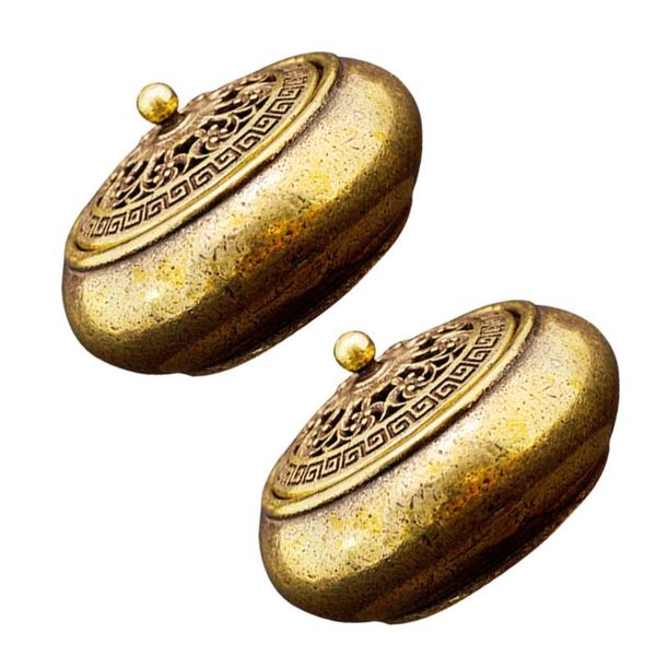 

fragrance lamps 2 pcs vintage incense burner mini holder brass censer deskdecor