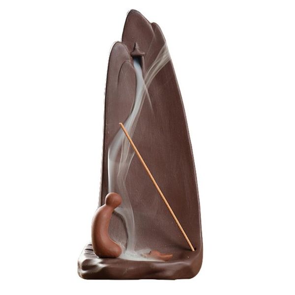 

fragrance lamps 1pc backflow incense burner adornment landscape pattern household deskfor home