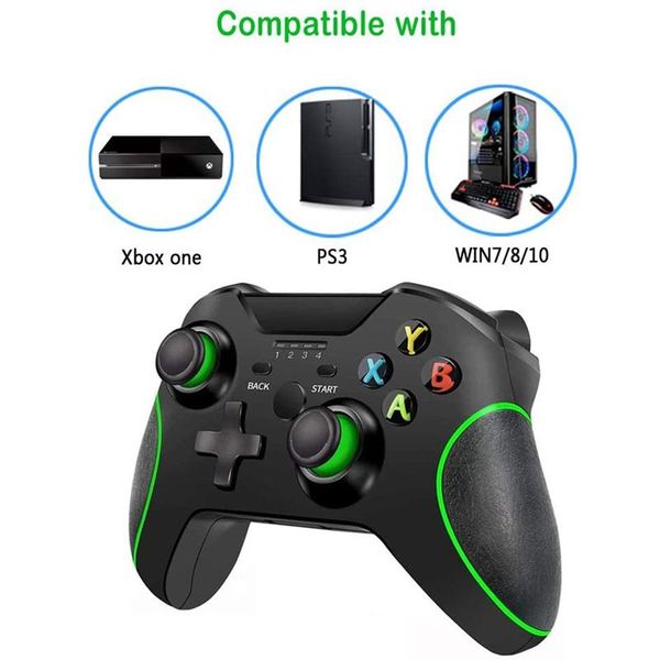 

game controllers & joysticks 2021 suitable for one, dual vibration 2.4hz wireless gamepad, compatible with one / s x elite ps3