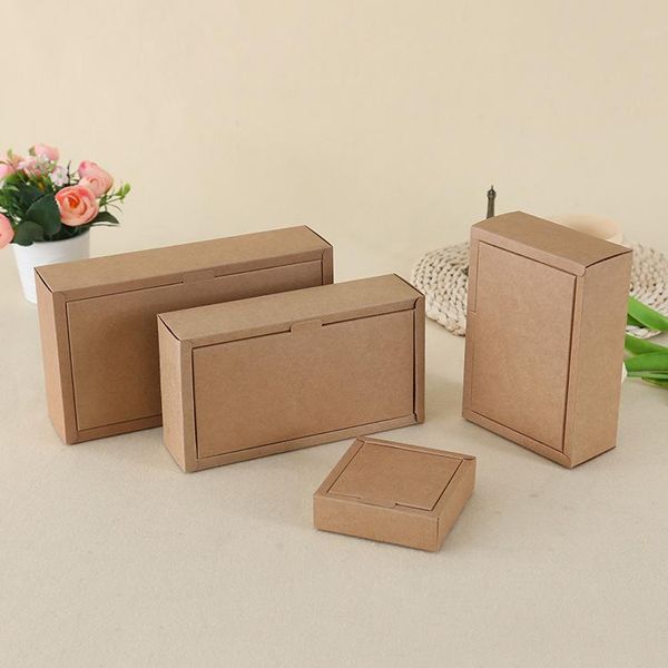 

10pcs/lot 23x12x6.5cm kraft paper carton renovate box flowers plants packing case glasses wolfberry fruits gift boxes