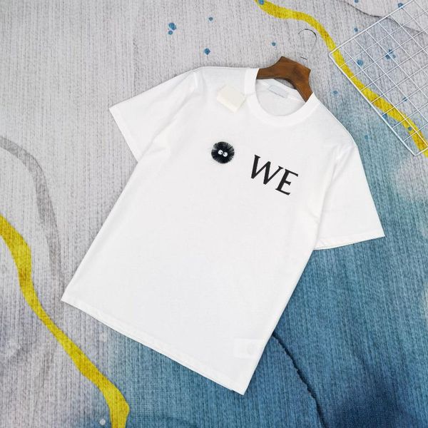 

men's t-shirts summer 2021 spring brand design casual letter cute briquettes cartoon t-shirt for women's oversized tees men 0436, White;black