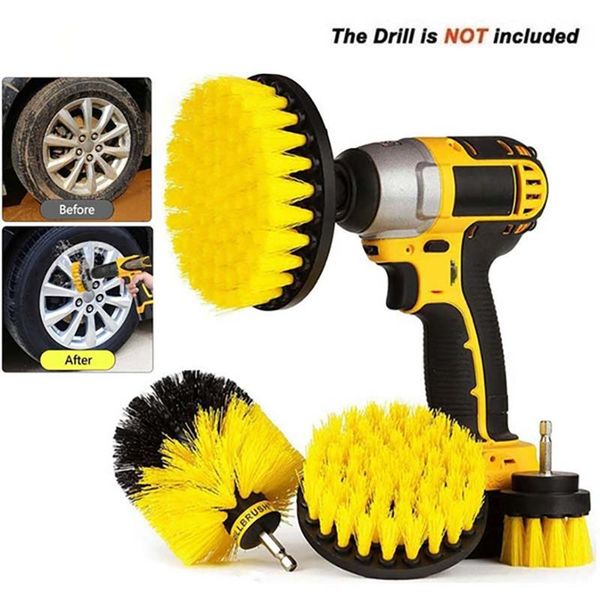 

car sponge drill brush cleaner scrubbing brushes for bathroom surface grout tile tub shower kitchen auto care cleaning tools