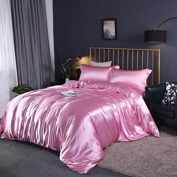 

bedding sets satin bed set linen 2 people 220x240 silk home textile luxury family covers bedroom couple sheet duvet pillowcase sjt03