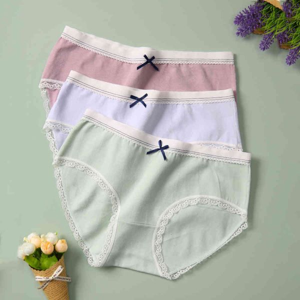 

underwear cotton girls' lace large waist women, Black;pink
