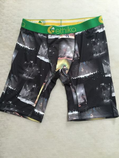 

20. men's boxing underwear sports hip hop rock fitness underwear skateboard street fashion quick dry american size, Black;white