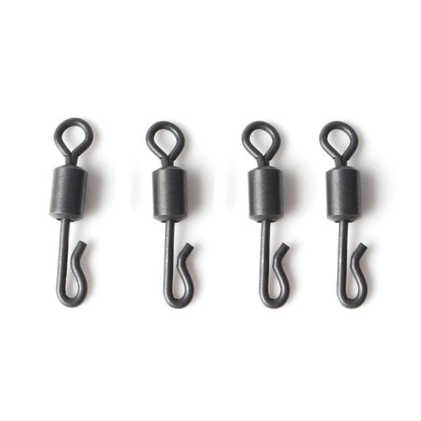 

fishing hooks n80a 50 pcs/box barrel bearing rolling swivel solid ring lures connectors tackle accessories fish tools