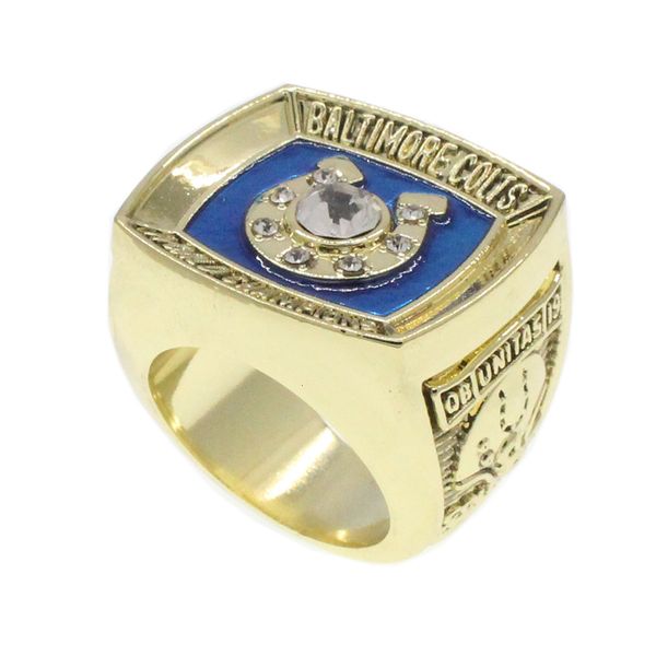 

nfl1970 super bowl american football alloy 18k copper jewelry college men's ring, Golden;silver