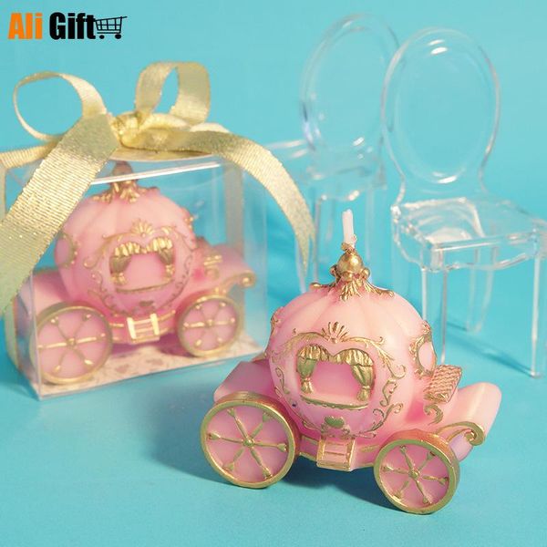 

Creative Wedding Candle Pink pumpkin Candle Smokeless Handmade Scented