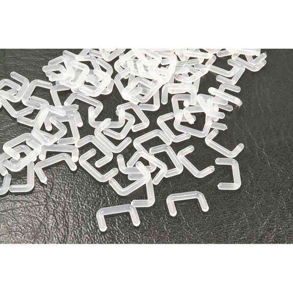 

100pcs body jewelry -bio flexible nose septum ring tragus bar u shape bio piercing retainer 14gx6mm, Silver