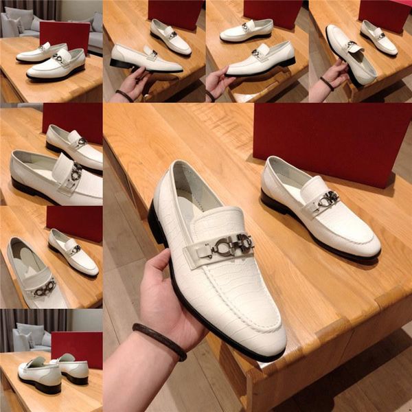 

q4 genuine leather shoes men luxury dress shoes crocodile pattern designers man oxfords flat formal shoe 11, Black