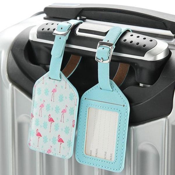 

toiletry kits zoukane printing suitcase leather luggage tag label bag pendant handbag travel accessories name id address tags lt04