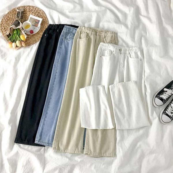 

women's jeans shijia baggy women vintage blue high waist clothes female denim straight leg pants chic summer spring mom