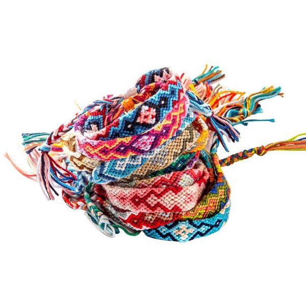 

charm bracelets 1pcs fashion braided bracelet woven handmade ethnic friendship for women girls jewelry accessories, Golden;silver