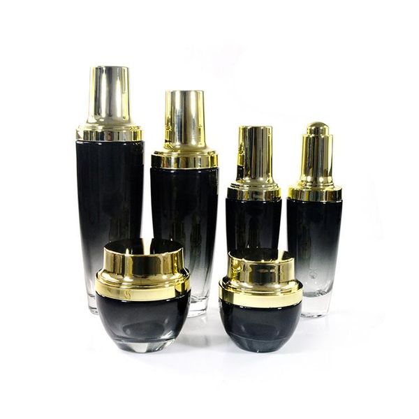 

storage bottles & jars 30ml 50ml 100ml dropper pump glass lotion bottle for cosmetic packaging essence skin care facial cream