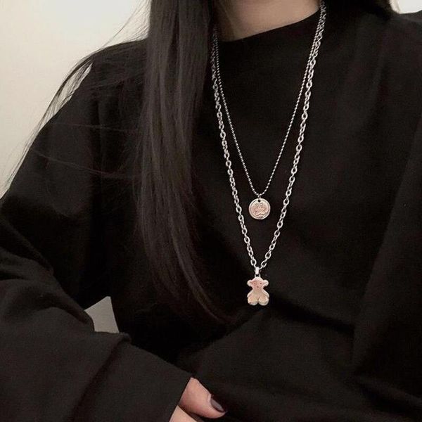 

pendant necklaces design butterfly necklace for women vintage multilayer moon star charm choker boho jewelry, Silver
