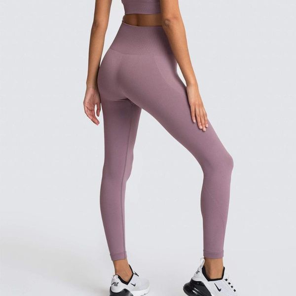 

yoga outfits seamless sports leggings fitness women gym running workout pants high waist tight lifting xn, White;red