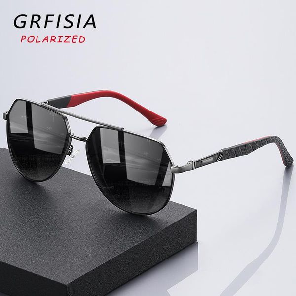 

sunglasses trendy design men polarized eyeglasses frame driving travel sun glasses 100% uv protection lens goggles, White;black
