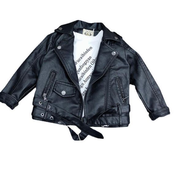 

jackets children's leather jacket boys and girls spring autumn handsome black motorcycle coats kids fashion pu, Blue;gray
