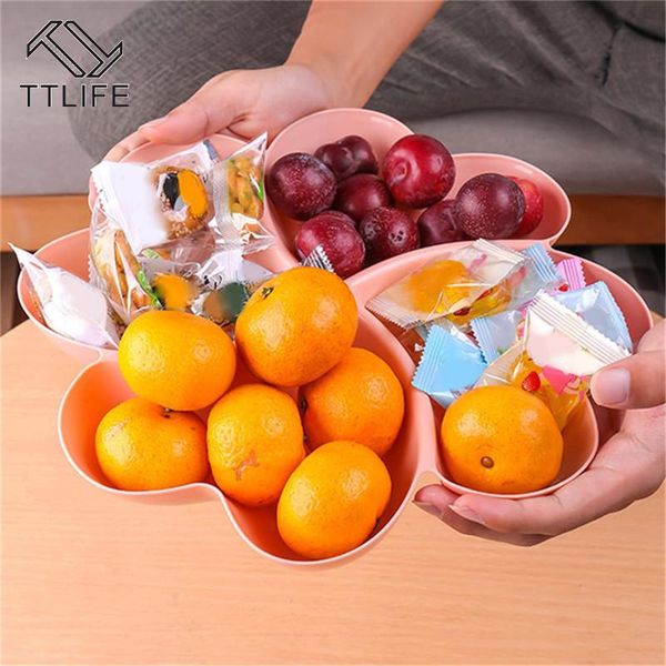 

dishes & plates heart shaped fruit platter serving tray creative storage box container for nuts desserts plastic christmas plate