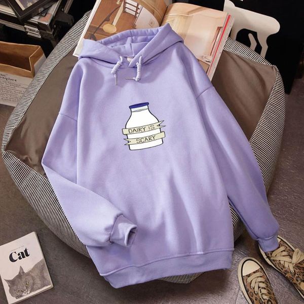 

women's hoodies & sweatshirts womens printed oversized plus velvet thick harajuku streetwear daily bf kpop donna maglioni, Black