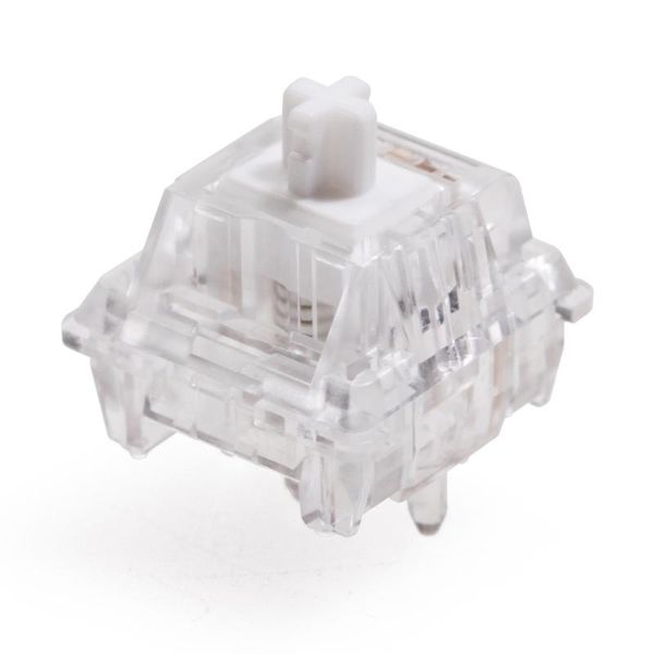 

keyboards lcet ice world switch rgb linear 50g switches for mechanical keyboard mx stem 5pin clear body white