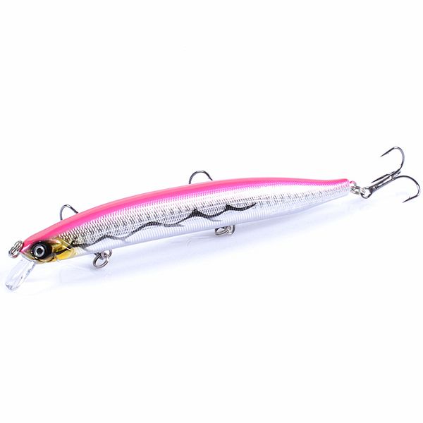 

10pcs/lot 13.9cm/19.7g life like fishing lure set artificial wobbler treble hook fishing tackle hard bait saltwater bionic minnow lures08