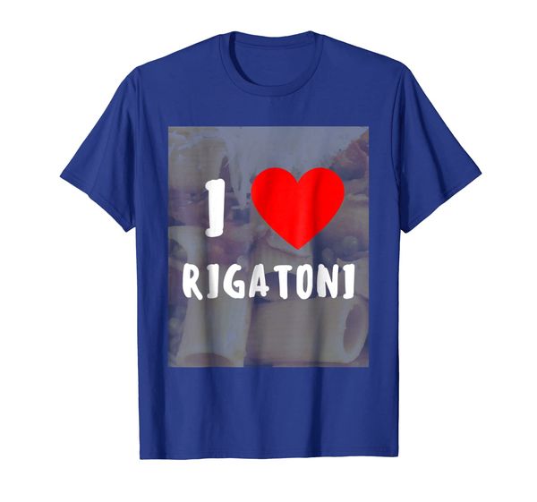 

funny i love rigatoni pasta italian food t-shirt, White;black