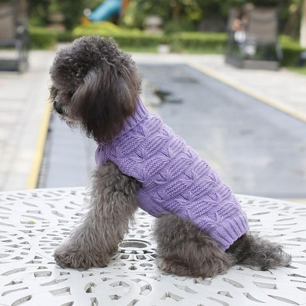 

dog apparel turtleneck pet clothes autumn&winter sweater comfortable garment outdoor costume puppy acrylic warm coat supplies