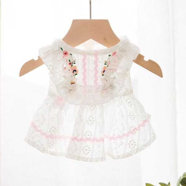 

dog apparel spring and summer white color xs-xl sizes cool skirt princess dress breathable two-legged clothes for small