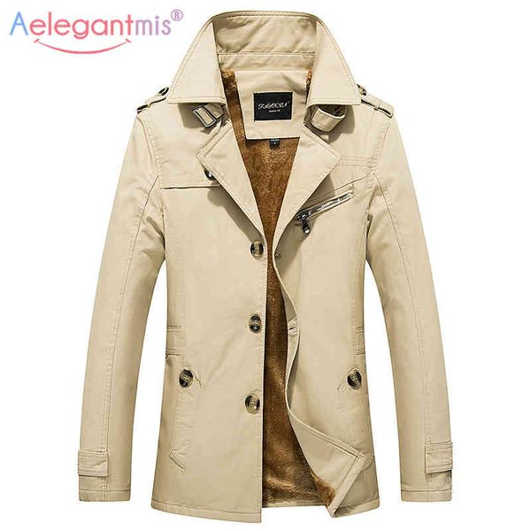 

aelegantmis black thicken warm men trench coat men's fce long cotton et coats male windbreaker casual overcoat plus size, Black;gray