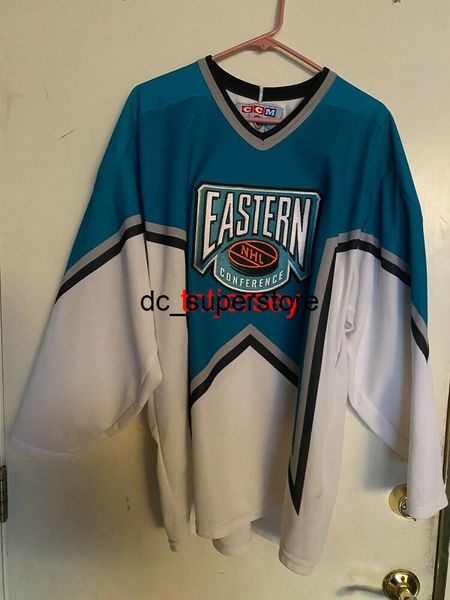 billige benutzerdefinierte 1997 CCM VINTAGE ALL STAR EASTERN CONFERENCE JERSEY HOCKEY Stitch fügen Sie eine beliebige Nummer und den Namen hinzu, HERREN KINDER HOCKEY JERSEYS XS-5XL