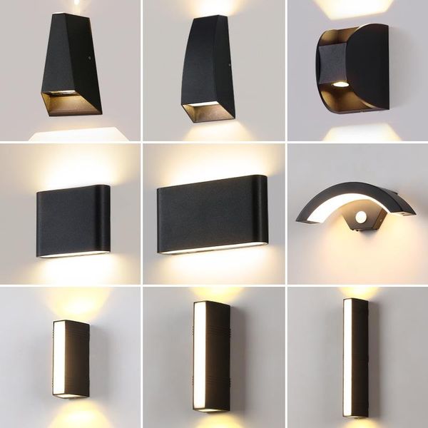 

wall lamp outdoor up and down the balcony corridor aisle garden induction door