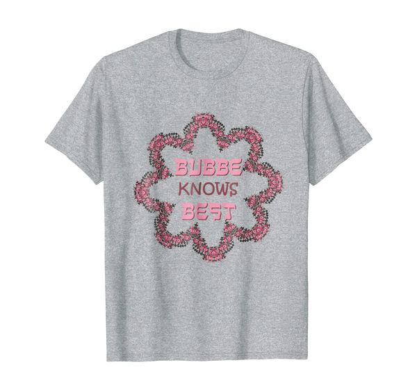

bubbe knows - jewish grandma t-shirt, White;black