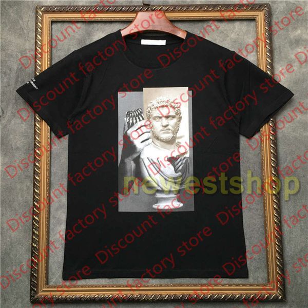 

2020 new summer designer brand clothing mens geometry printing t shirt fashion tshirts womens statue print t shirts casual tee cotton, White;black