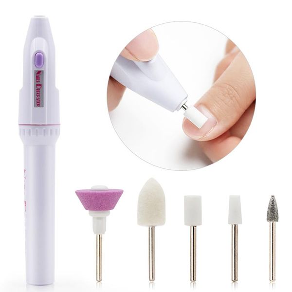 

nail drill & accessories portable electric machine kit manicure art pen file tools grinding burnishing polisher pedicure