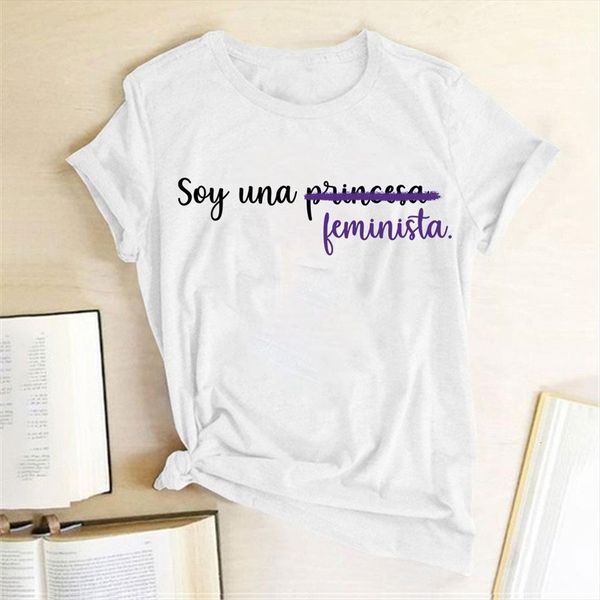 

feminist feminism men soy mens t shirts una feminista print woman for 90s girls causal graphic tee femme ropa mujer, White;black