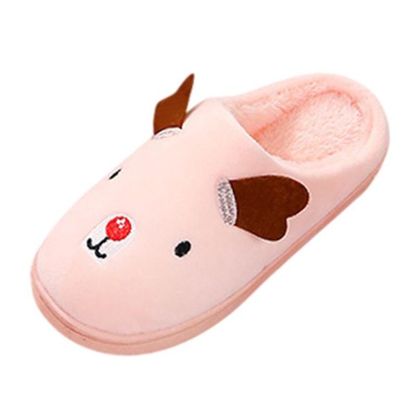 

slippers fashion casual simple women and men winter home non-slip indoors bedroom floor warm shoes material a50, Black
