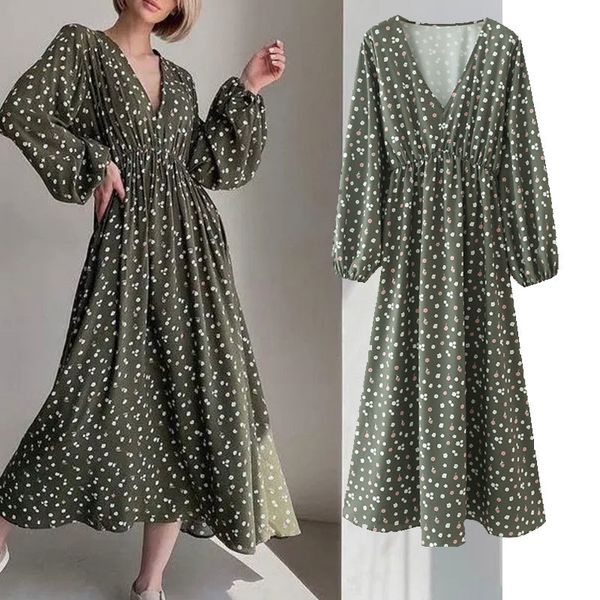 

casual dresses "women's dress in long sleeves with low-cut v, ewav, Black;gray