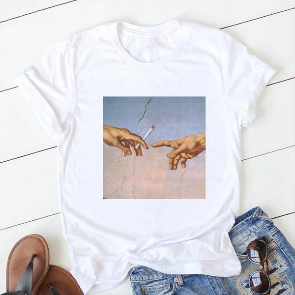 

summer printed letter clothing womens casual white o neck short sleeved cotton basic