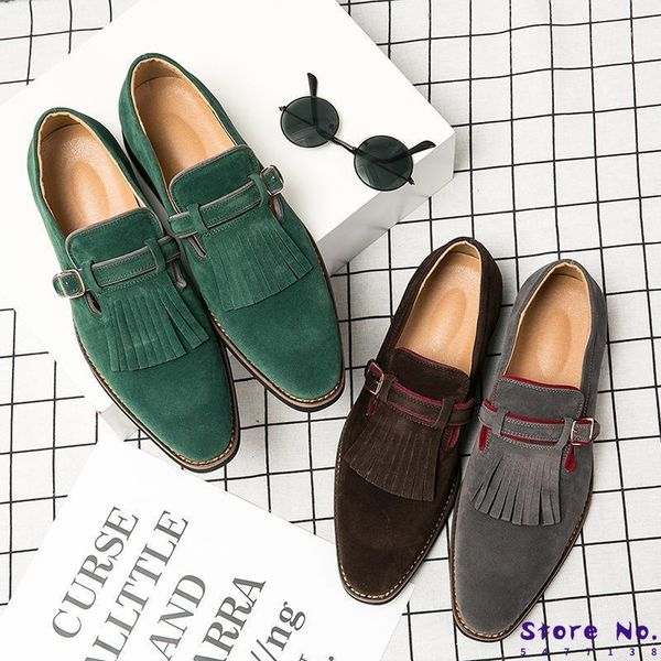 

dress shoes men's tassels business pointy leather formal office men shoe party fashion wedding male footwear big size 38-48, Black