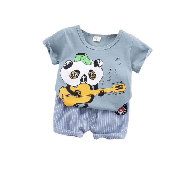 

clothing sets summer toddler striped costume baby boys girls t shirts shorts 2pcs/sets infant kids cartoon clothes children fashion tracksui, White