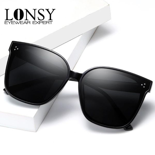 

sunglasses lonsy brand designer women polarized black sun glasses woman driving female uv400, White;black