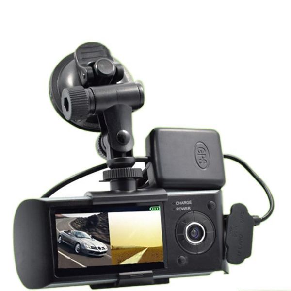 

elrvike r300 gps track dash cam hd front and rear dual recording dash cam